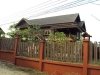 Lao modern house near rice paddy