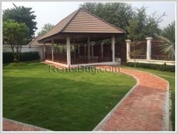 ID: 3560 - Beautiful house design with traditional taste of Lao and fully furnished for rent