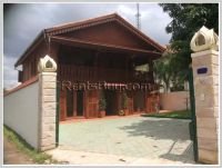 ID 2903- Lao style house with large garden for rent