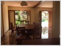 ID 2903- Lao style house with large garden for rent
