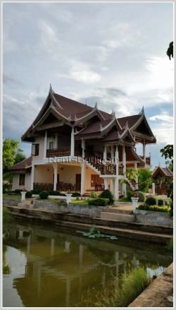 ID: 3809 - Beautiful house with Fish pond and near National University of Laos for rent