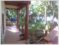 ID: 3464 - Lao style house for rent next to Mekong Riverfront.