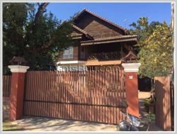 ID: 3425 - Lao style house for rent near faculty of law and political area.