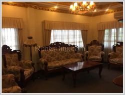 ID: 3144 - The beautiful privacy house with fully furnished and large yard for rent in Sisattanak Di