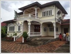 ID: 3144 - The beautiful privacy house with fully furnished and large yard for rent in Sisattanak Di