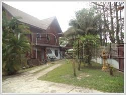 ID: 3063 - Lao style house with large yard for rent in Diplomatic Area.