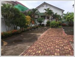 ID: 3144 - The beautiful privacy house with fully furnished and large yard for rent in Sisattanak Di