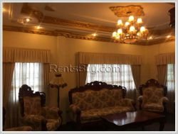 ID: 3144 - The beautiful privacy house with fully furnished and large yard for rent in Sisattanak Di