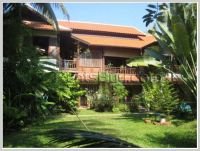 Fully furnished Lao style house in town