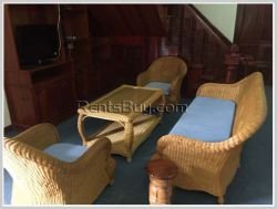 ID: 3144 - The beautiful privacy house with fully furnished and large yard for rent in Sisattanak Di