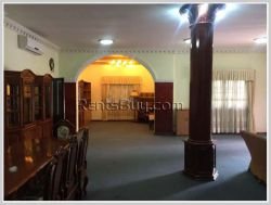 ID: 3144 - The beautiful privacy house with fully furnished and large yard for rent in Sisattanak Di