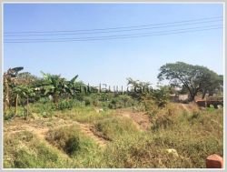 ID: 3496 - Big plot of land for sale by pave road near Lao National Convention Centre