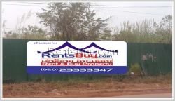 ID: 3885 - Vacant land near main road for sale in developed area of Sikhottabong