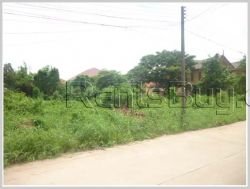 ID: 3287 - Vacant land near Vientiane International School next to concrete road for sale