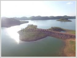 ID: 3494 - Beautiful island with house for sale in Vangvieng District.