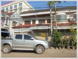 ID: 954 - Shop house by the pave road comes for rent in Chanthabouly district